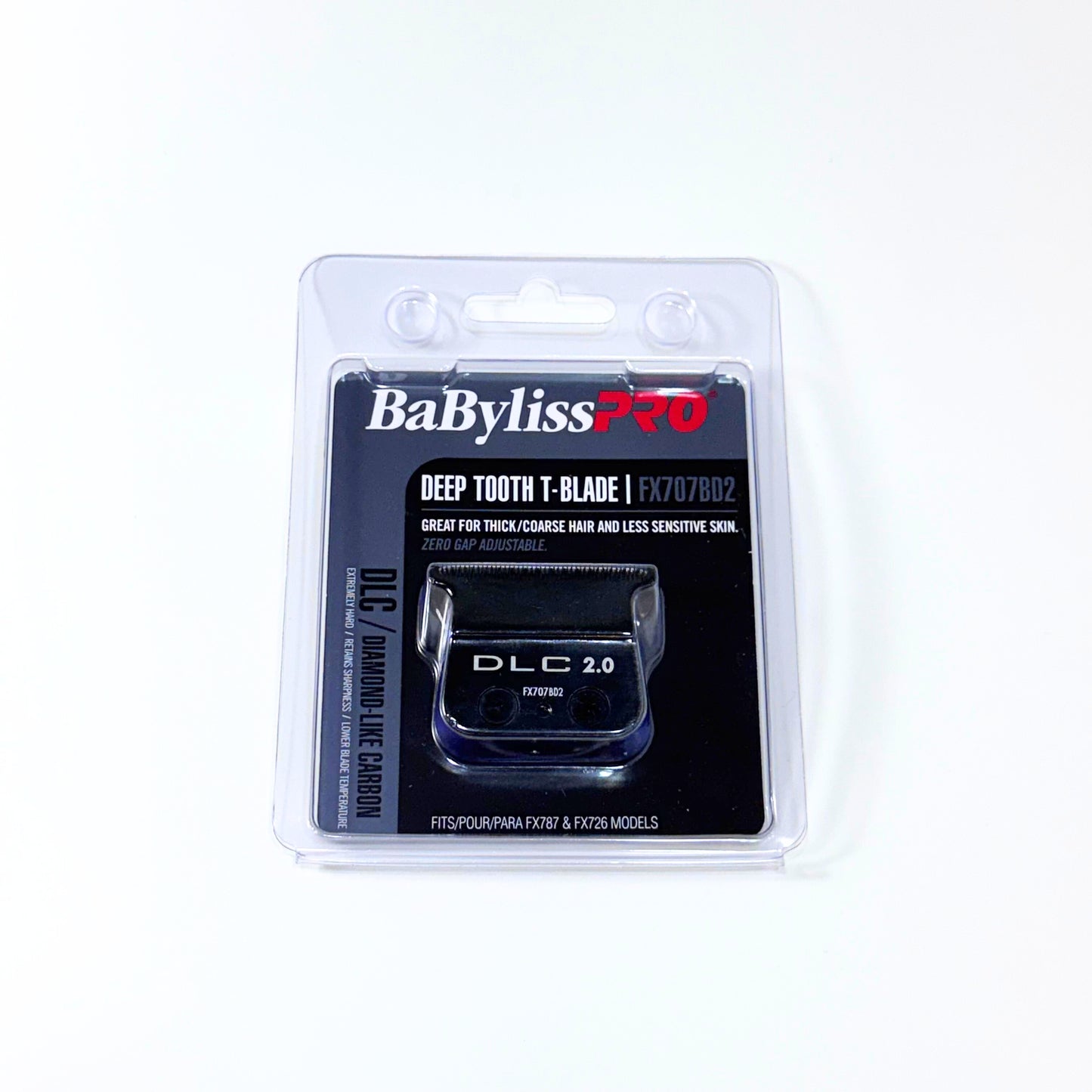 BaBylissPRO Black Deep Tooth Replacement DLC 2.0 T-Blade FX707BD2 front