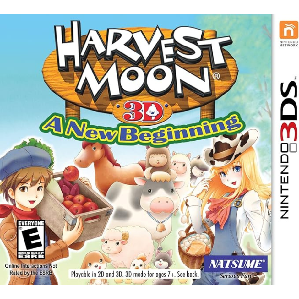 Natsume Harvest Moon 3D: A New Beginning Nintendo 3DS