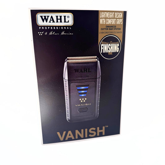 Wahl 5 Star Series Cord/Cordless Vanish Double Foil Shaver 8173-700 Close Shave front of box