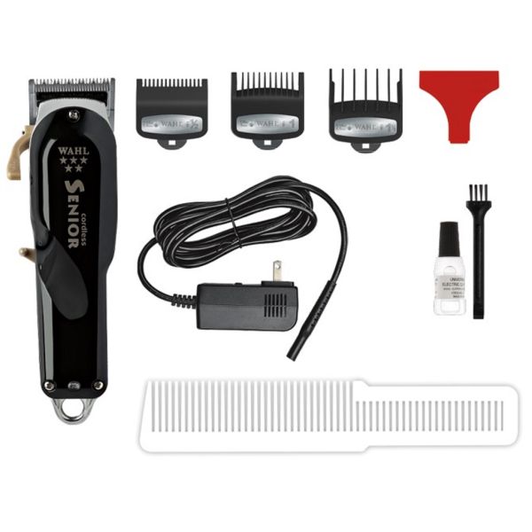 Wahl Professional 5 Star Cordless Senior Black 08504-400 with accessories
