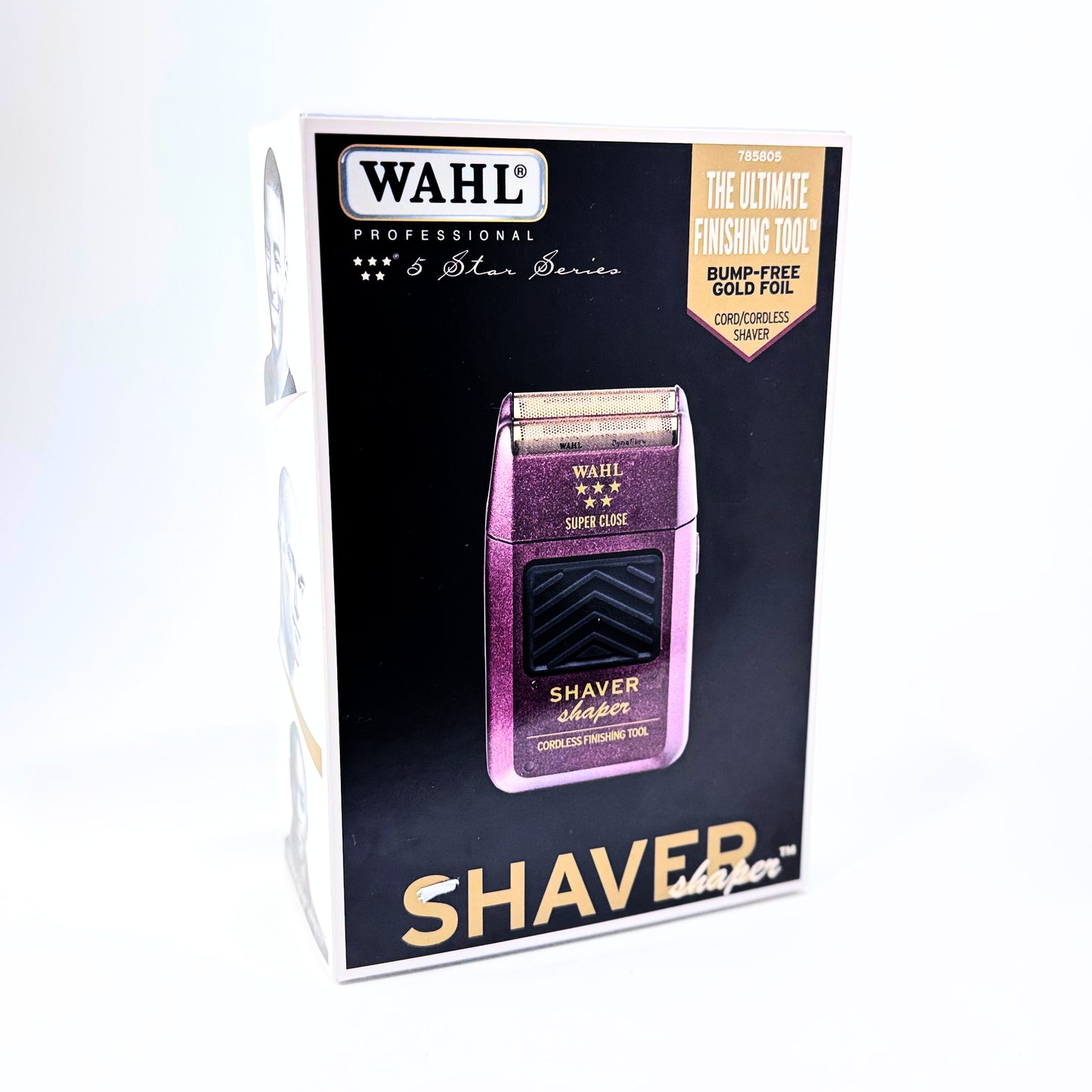 Wahl Professional 5 Star Super Close Cordless Double Foil Shaver Shaper box Front