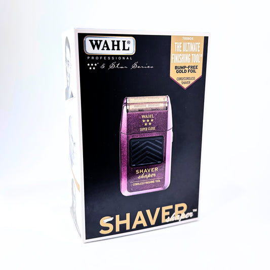Wahl Professional 5 Star Super Close Cordless Double Foil Shaver Shaper box Front