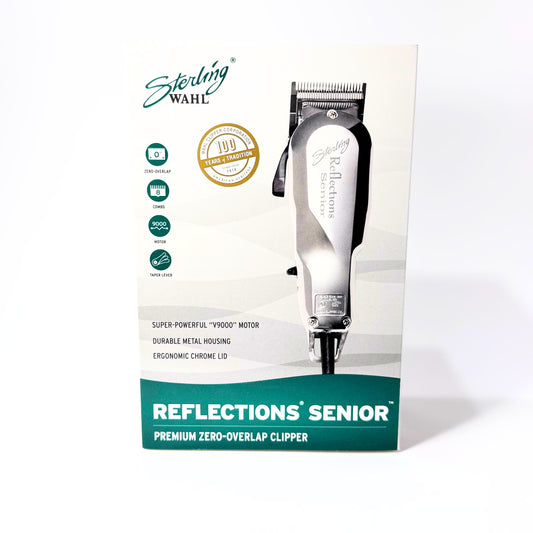 Wahl Reflections senior clipper silver box front