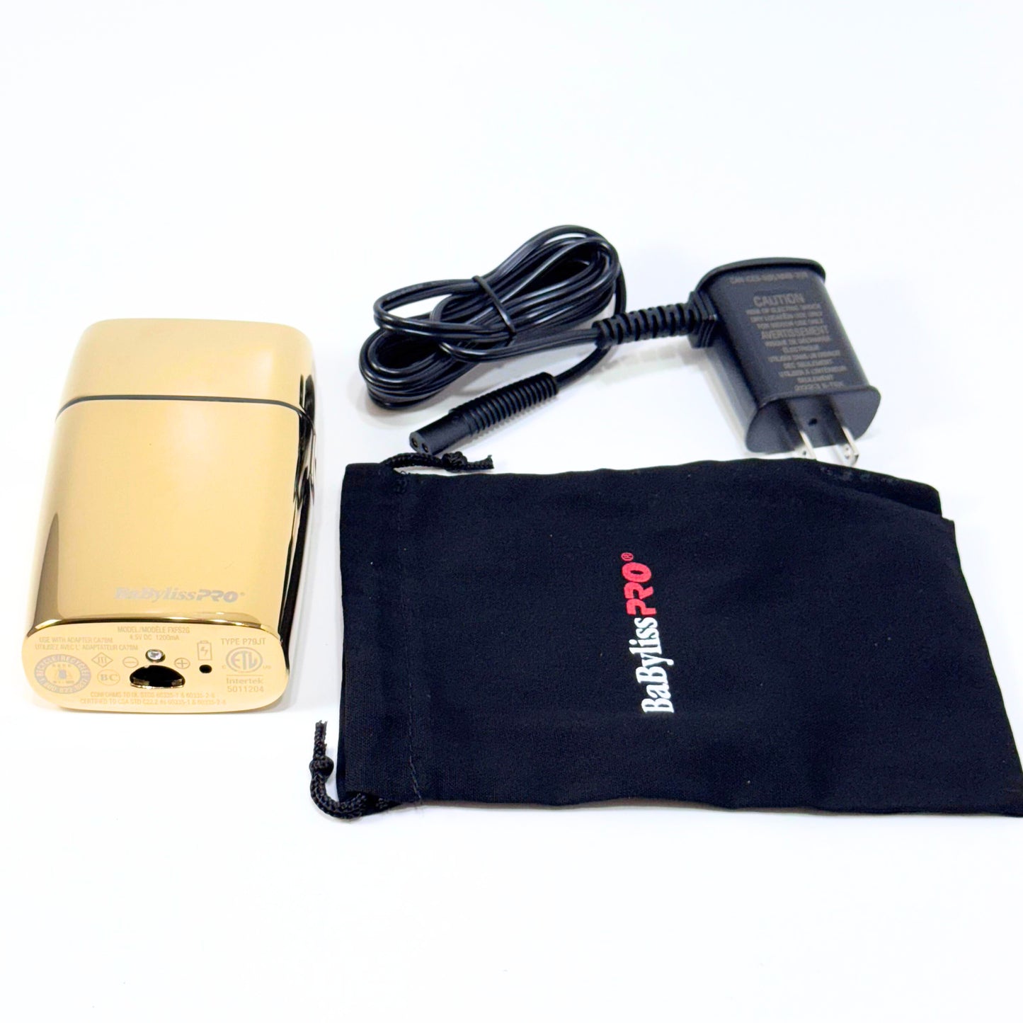 babylisspro fxfs2g gold double foil shaver with accessories