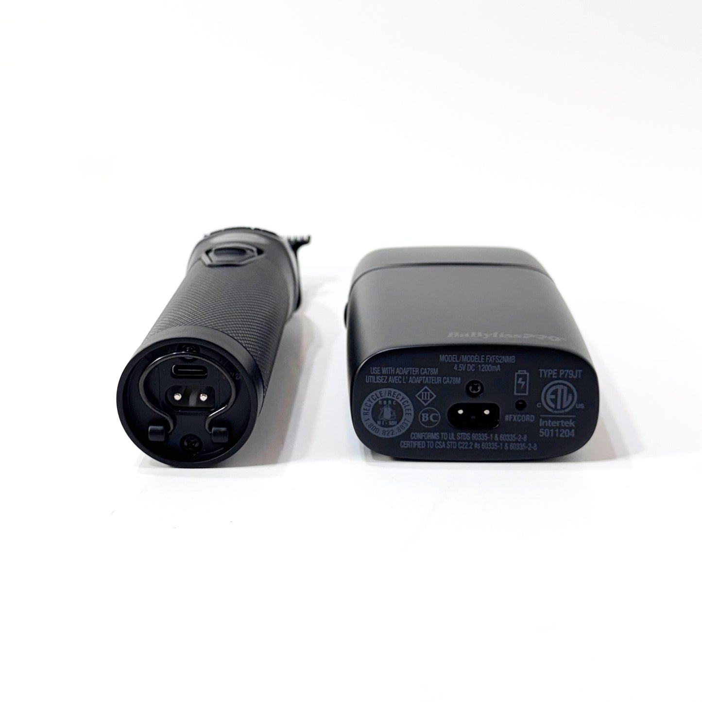 babylisspro matte black fx trimmer shaver combo bottom angle