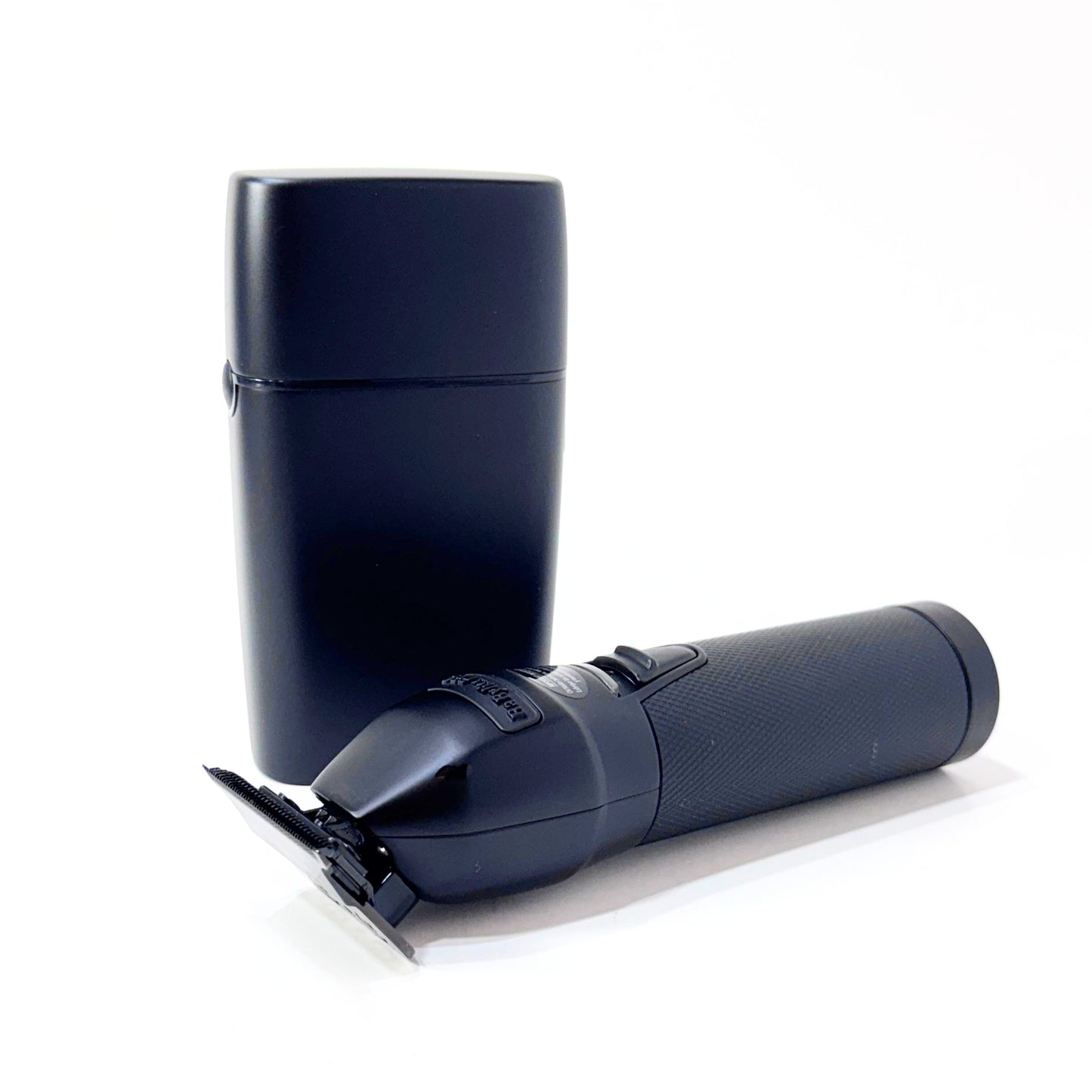 babylisspro matte black fx trimmer shaver combo trimmer next to shaver