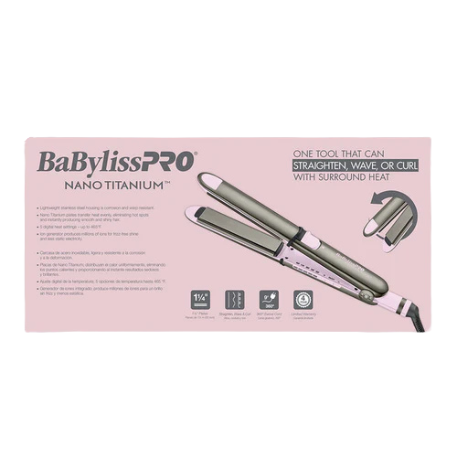 BaBylissPRO Nano Titanium Limited Edition Prima3000 1¼" Ionic Straightener BNT3000TPK