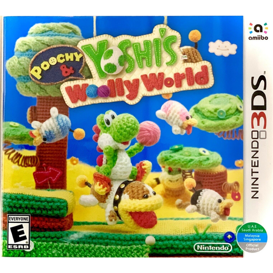 Poochy & Yoshi's Woolly World - Nintendo 3DS 