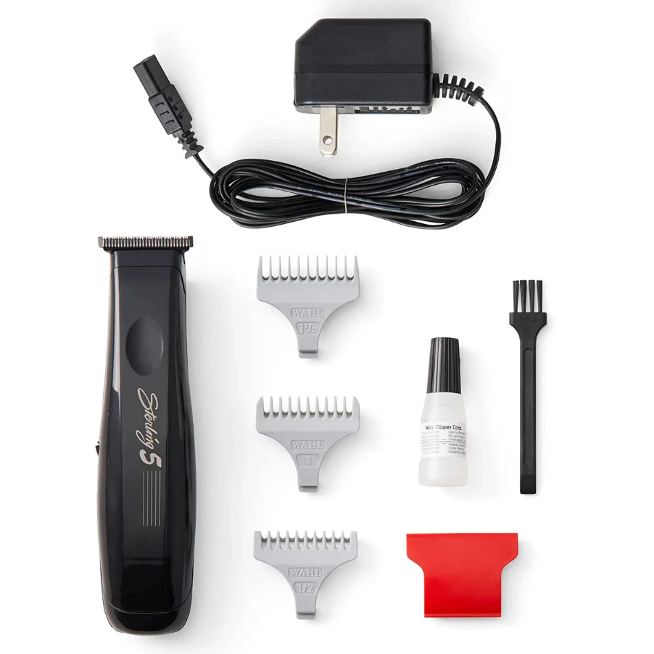 Wahl Sterling 5 Professional Cordless Trimmer 8777 – Lightweight Precision T-Blade Detailer for Barbers