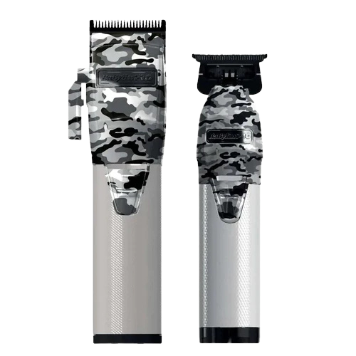 BaBylissPRO LimitedFX Cordless Camo Metal Lithium Clipper & Trimmer Set FXHOLPK2CAM