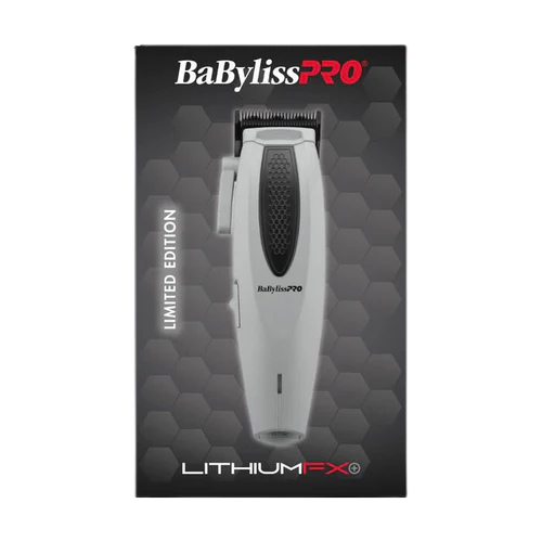 BaBylissPRO LithiumFX+ Limited Edition Cordless Clipper – Grey FX673NSGY box front