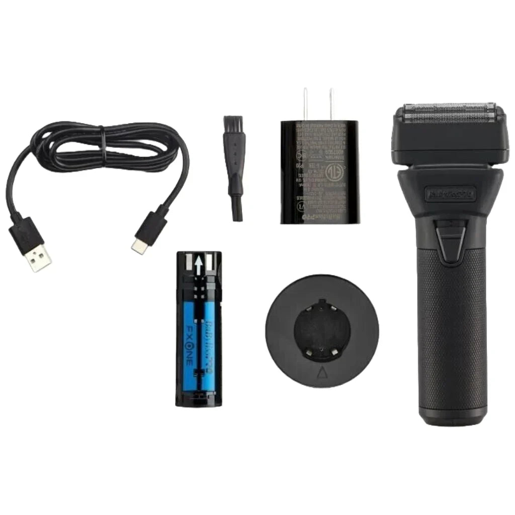 BaBylissPRO Fxone Black FX Bundle Set, Clipper Trimmer & Shaver FX899MB+FX799MB+FX79FSMB Shaver with accessories