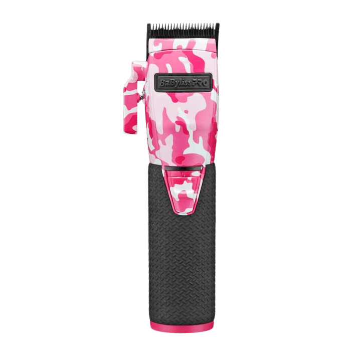 BaBylissPRO LimitedFX Cordless Pink Camo Clipper and Trimmer Combo FXHOLPKCAMPK