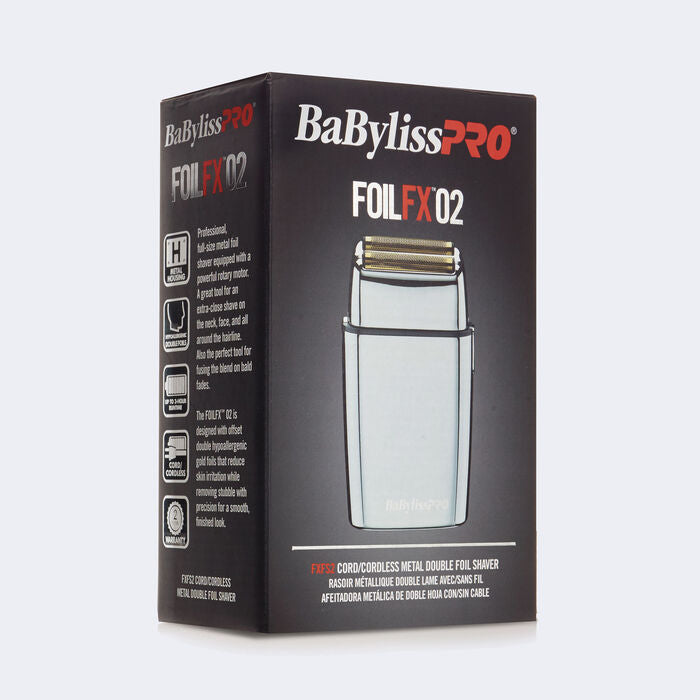 BaBylissPRO FXFS2 SilverFX Professional Double Foil Cordless Shaver