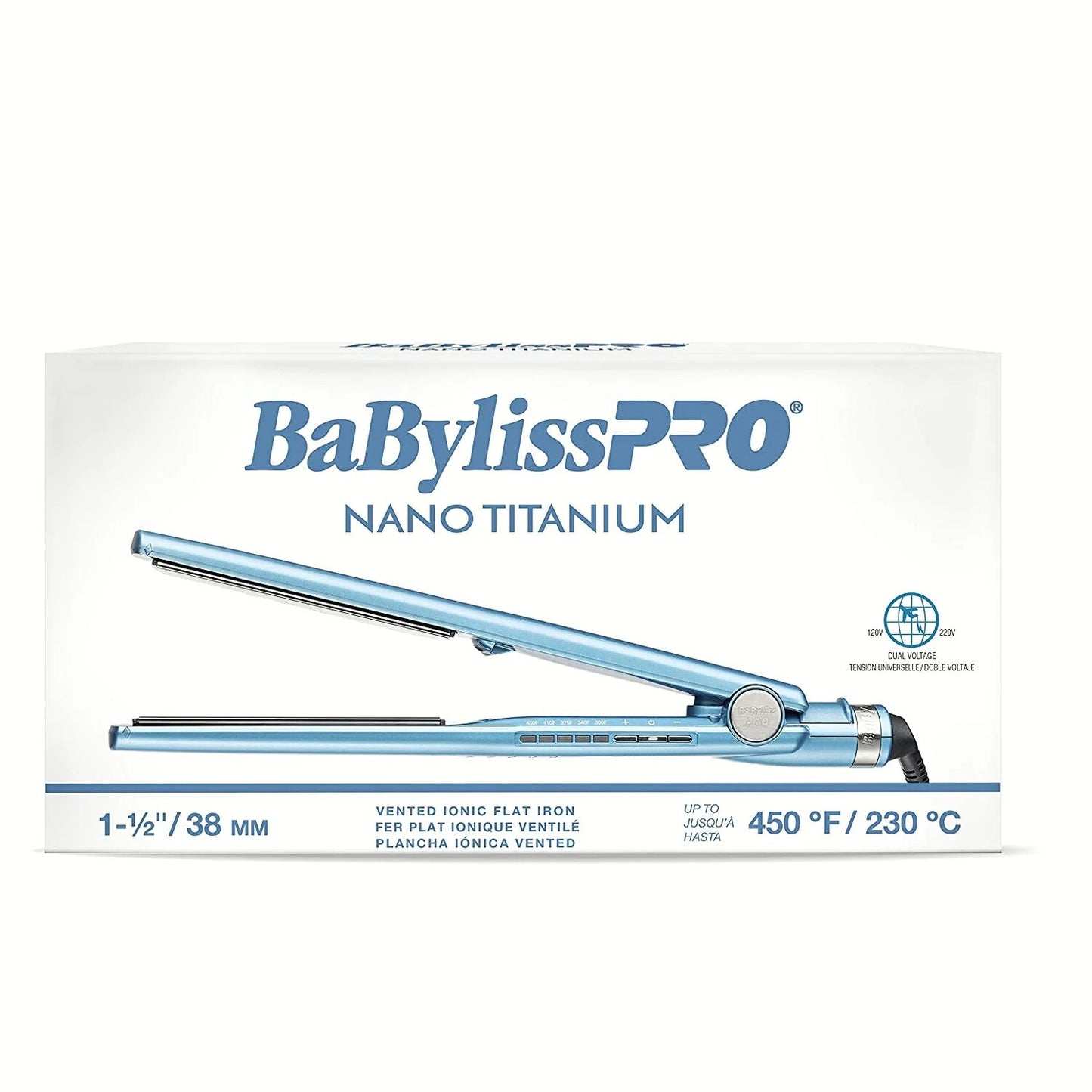 BaBylissPRO Pro Nano Titanium Vented Bivolt 1 1/2″ 38mm BNT4093TUC