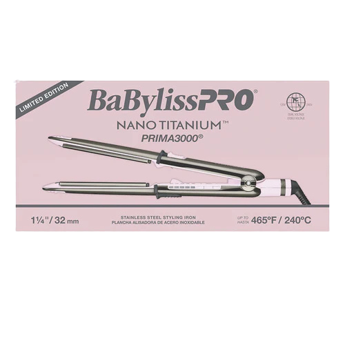 BaBylissPRO Nano Titanium Limited Edition Prima3000 1¼" Ionic Straightener BNT3000TPK