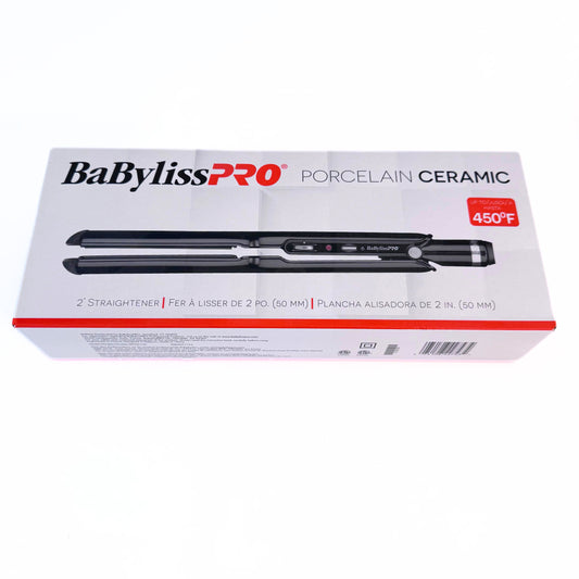 BaBylissPRO Porcelain Ceramic 1" Flat Iron BP9561UC front of box