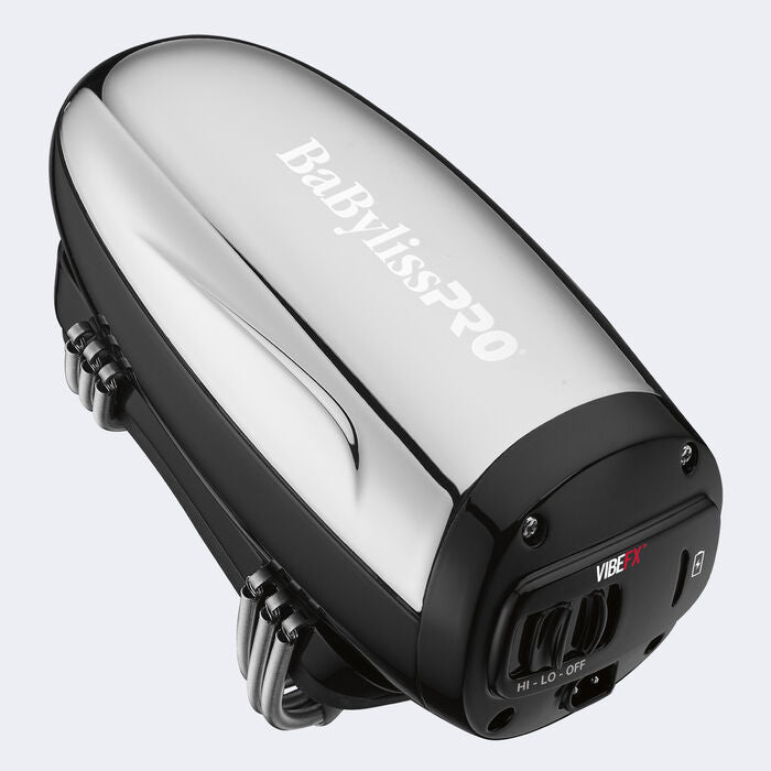 BaBylissPRO Silver Vibefx Cordless Handheld Massager – FXSSM1 | Portable Muscle Relief & Relaxation