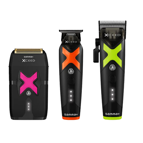 Gamma+ Vector Full Set Clipper, Trimmer & Double Foil Shaver Combo GP609B + GP418BG + P803B 