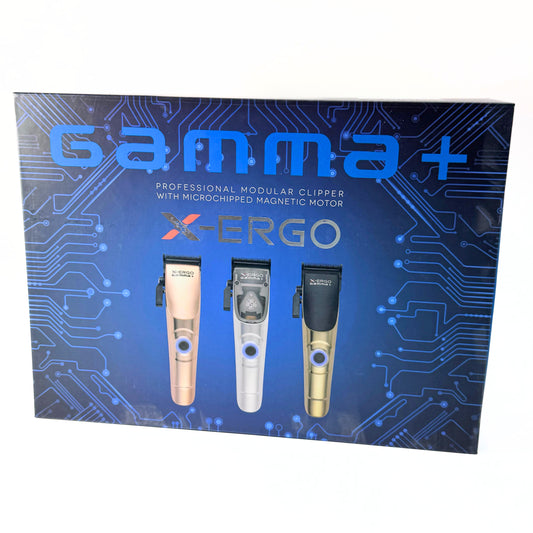 Gamma+ X-ERGO Multicolored Linear Cordless Clipper HCGPXERGOMS front box