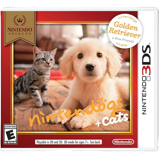 Nintendo Selects: Nintendogs + Cats – Golden Retriever & New Friends (Nintendo 3DS)