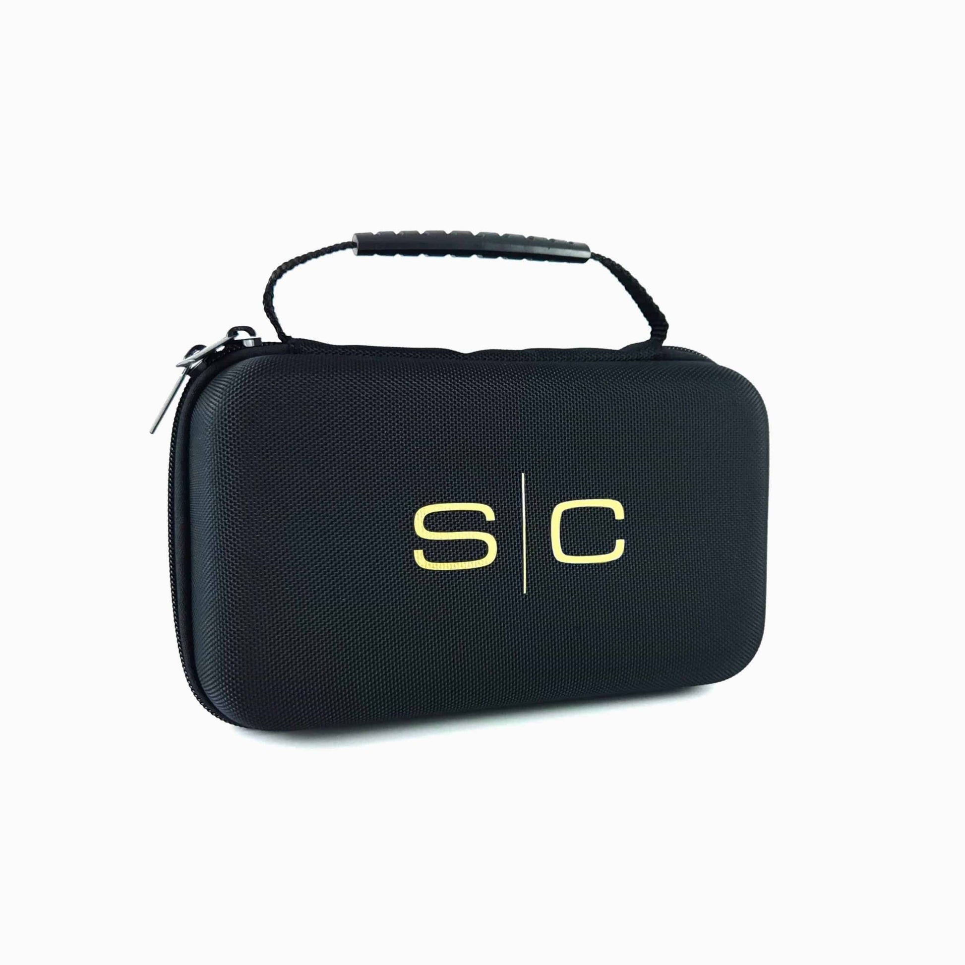 StyleCraft Pro Super Set Black Rebel Clipper & Flex Trimmer SC326B Case Front View
