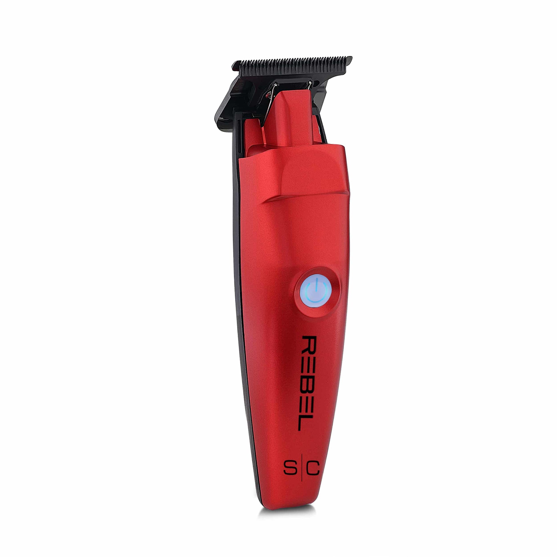 StyleCraft Rebel Clipper & Trimmer Combo (RED) SC203R Front Tilted Right
