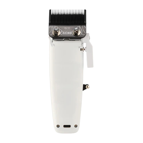 StyleCraft Saber II Professional Cordless Hair Clipper – Limited Edition White with Digital Brushless Motor (SC619)