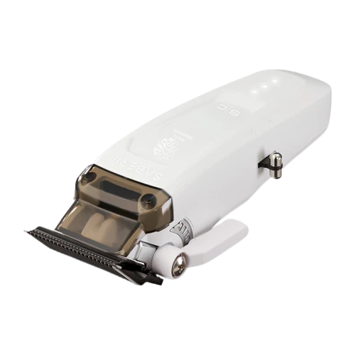 StyleCraft Saber II White Bundle: SC619 Cordless Brushless Clipper (7,200 RPM) & SC421W Cordless Brushless Trimmer (7,500 RPM) – Limited Edition