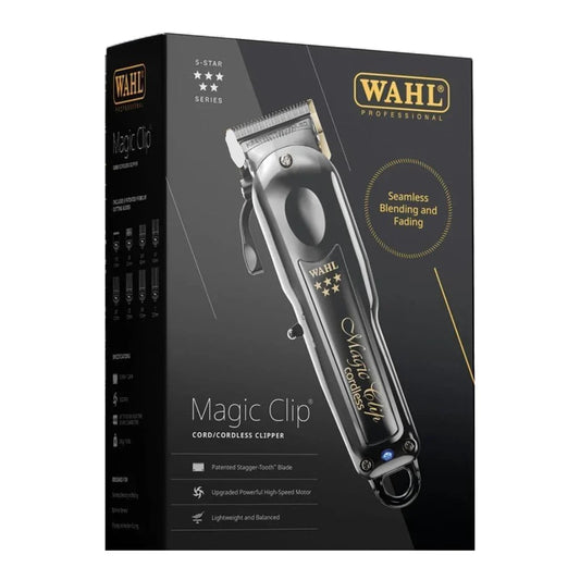Wahl 5 Star Magic Clip Cord/Cordless Clipper Black (Dual Voltage) 3026432 box