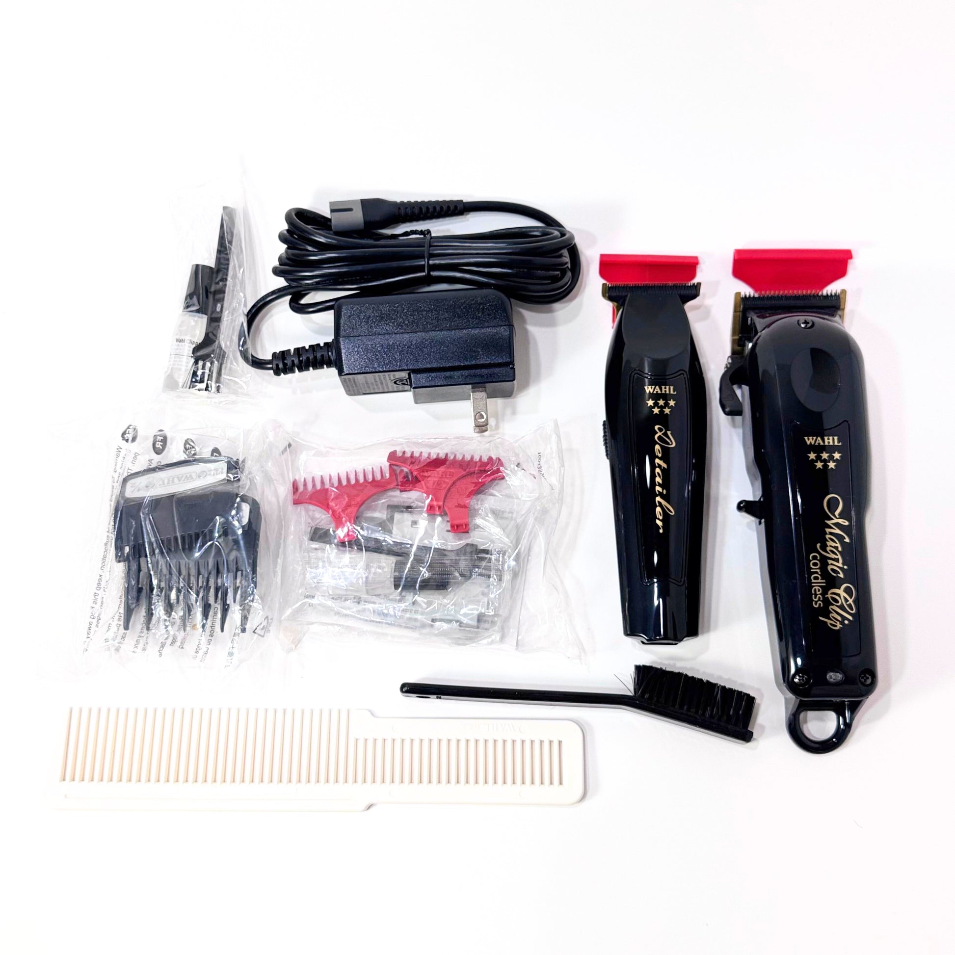 Wahl Cordless Barber Clipper and Trimmer Combo with accessories