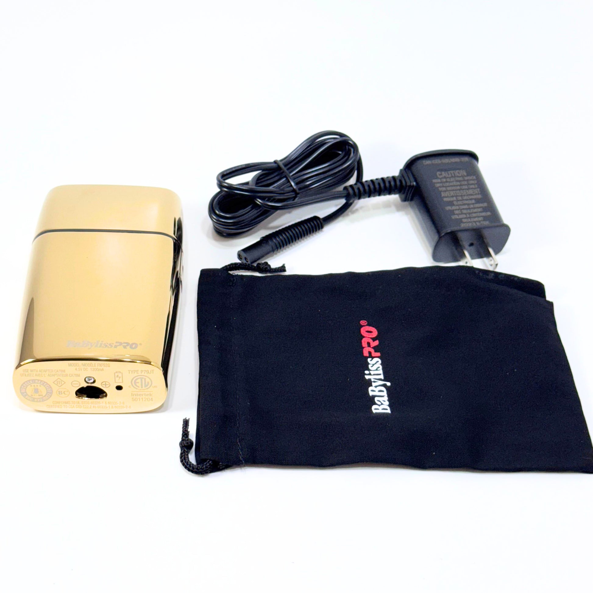 babylisspro fxfs2g gold double foil shaver with accessories