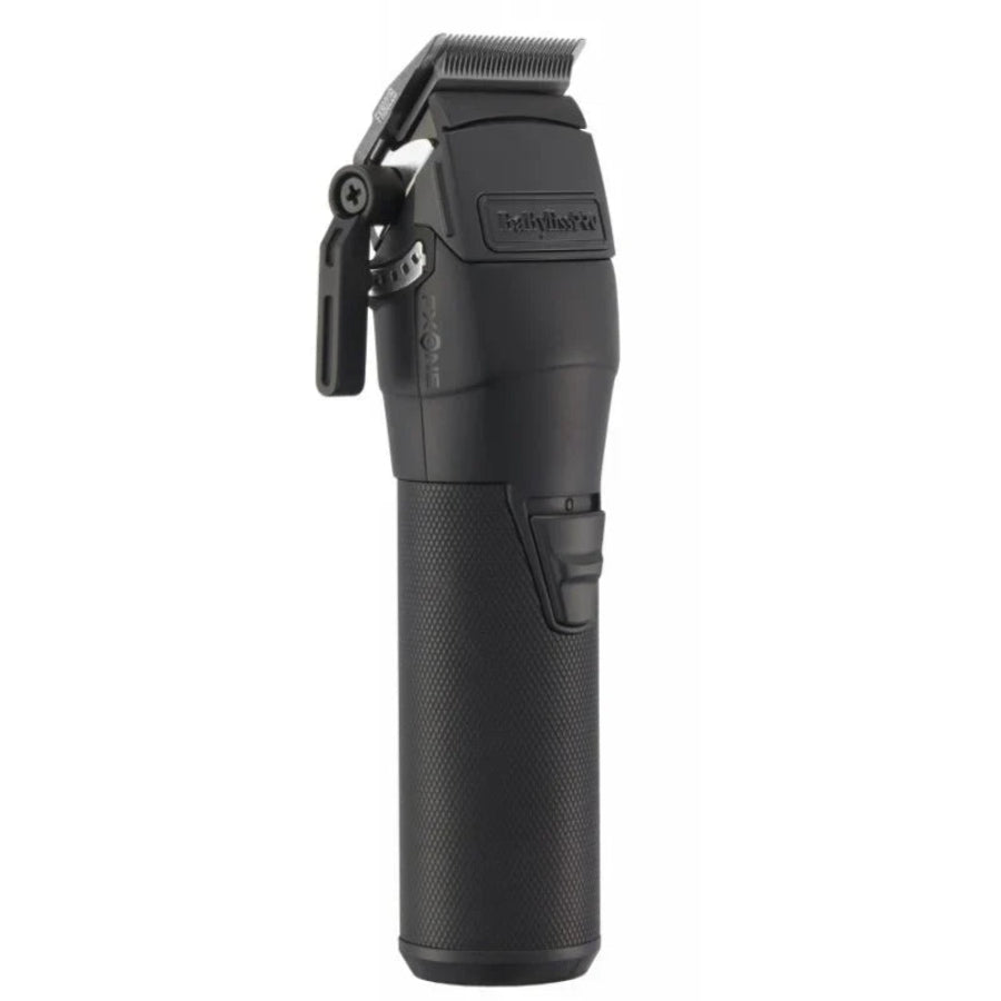 babylisspro fxone black cord/cordless clipper fx899mb standing straight angle view