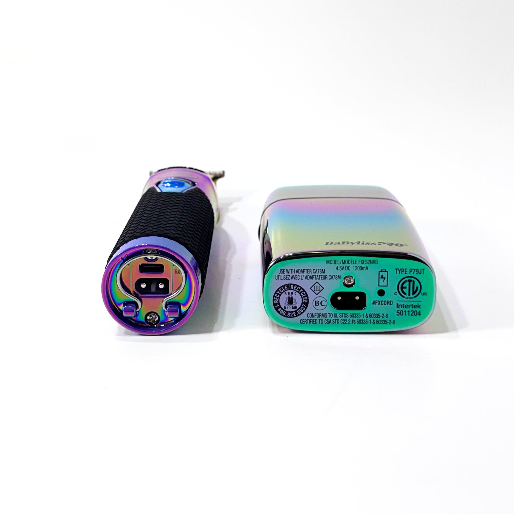 babylisspro limitedFX rainbow trimmer and shaver combo bottom view