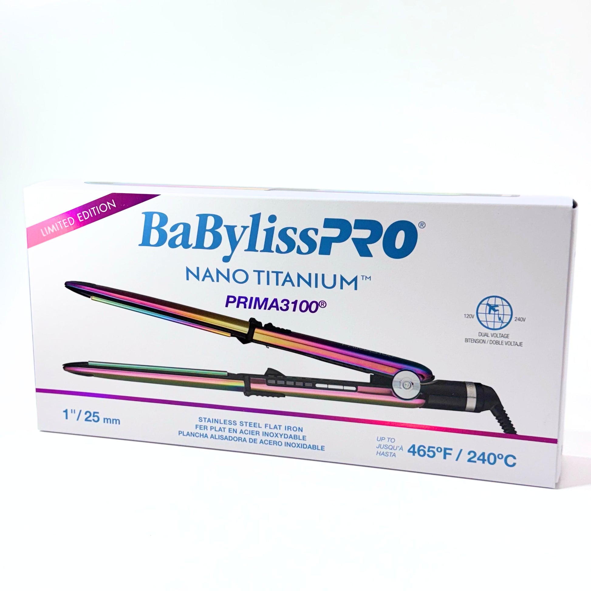 babylisspro rainbow prima3100 iridescent box front
