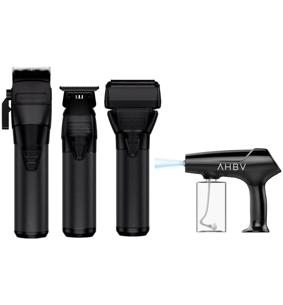 BaBylissPRO FXONE Clipper, Trimmer & Shaver Bundle with Common Wealth Nano Mist Sprayer