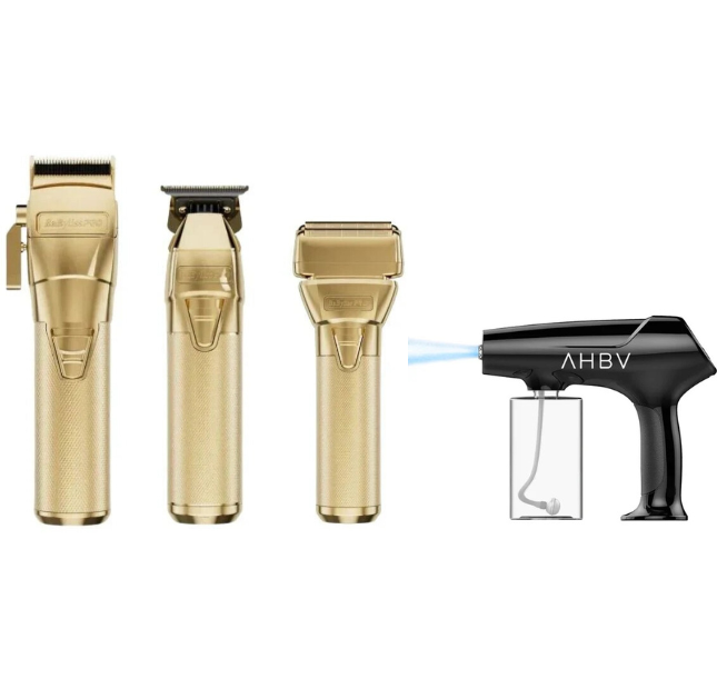BaBylissPRO FXONE Clipper, Trimmer & Shaver Bundle with Common Wealth Nano Mist Sprayer